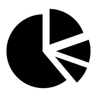 Kişisel ve ticari kullanım için Pasta Çizelgesi Simgesi Tasarımı