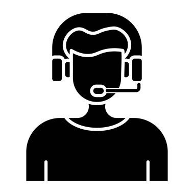 Kişisel ve Ticari Kullanım için Arama Merkezi Simgesi Tasarımı