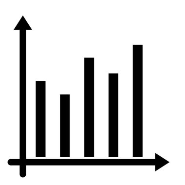 Kişisel ve ticari kullanım için Bar Çizelgesi Simgesi Tasarımı