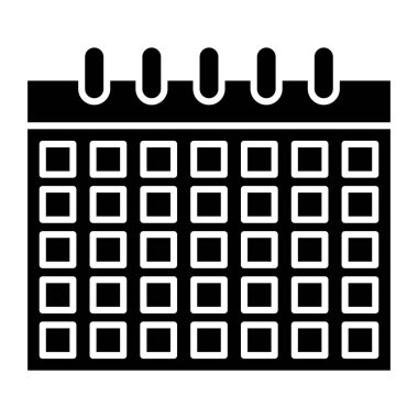 Kişisel ve ticari kullanım için Takvim Simgesi Tasarımı