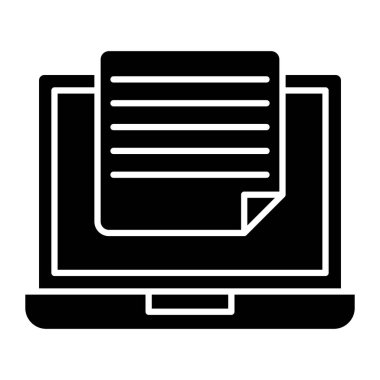 Kişisel ve ticari kullanım için dizüstü bilgisayar simgesi tasarımı