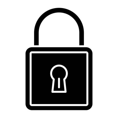Kişisel ve Ticari Kullanım İçin Asma Kilit Simgesi Tasarımı