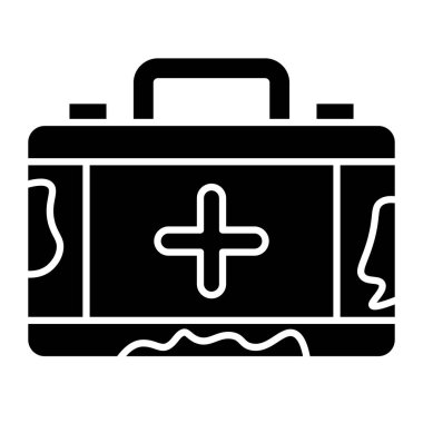 Kişisel ve ticari kullanım için ilk yardım seti simgesi tasarımı