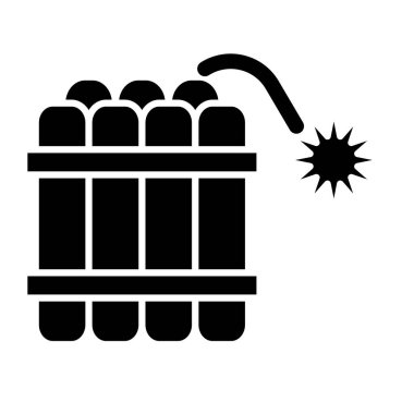 Kişisel ve Ticari Kullanım İçin Dinamit Simgesi Tasarımı