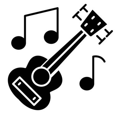 Kişisel ve Ticari Kullanım için Ukulele Simgesi Tasarımı