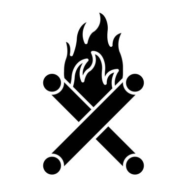 Kişisel ve ticari kullanım için Şenlik Ateşi Simgesi Tasarımı