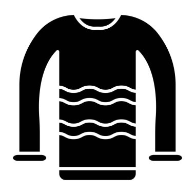 Kişisel ve ticari kullanım için Çirkin Süveter Simgesi Tasarımı