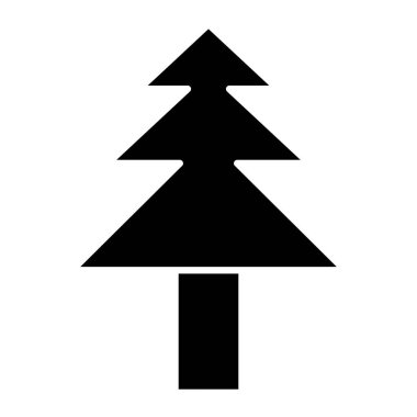 Kişisel ve ticari kullanım için Çam Ağacı Simgesi Tasarımı