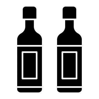 Şarap Şişe Simgesi Kişisel ve Ticari Kullanım İçin Tasarım