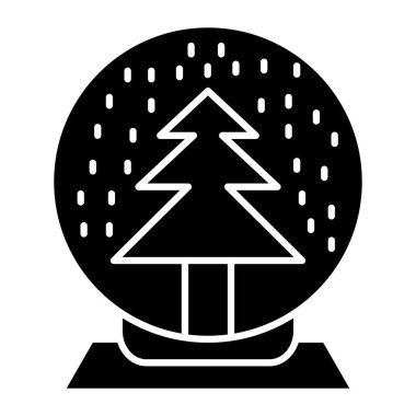 Kar Küresi Simgesi Kişisel ve Ticari Kullanım Tasarımı