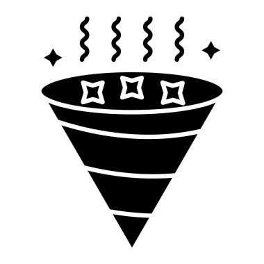 Kişisel ve Ticari Kullanım İçin Konfeti Simgesi Tasarımı