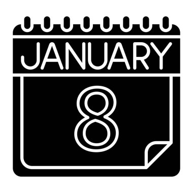 Kişisel ve ticari kullanım için Ocak Simgesi Tasarımı