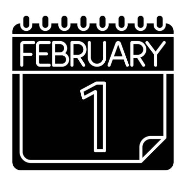 Kişisel ve ticari kullanım için Şubat Simgesi Tasarımı