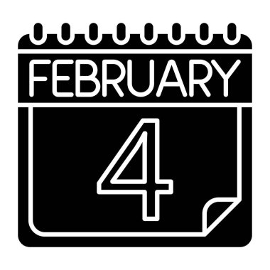 Kişisel ve ticari kullanım için Şubat Simgesi Tasarımı