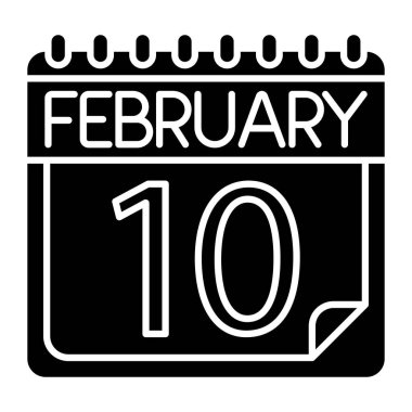 Kişisel ve ticari kullanım için Şubat Simgesi Tasarımı