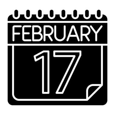 Kişisel ve ticari kullanım için Şubat Simgesi Tasarımı