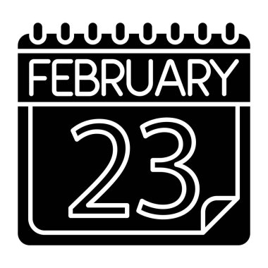 Kişisel ve ticari kullanım için Şubat Simgesi Tasarımı