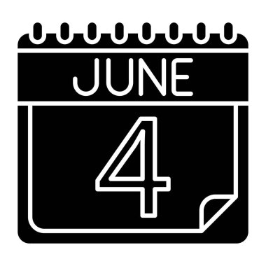 Kişisel ve ticari kullanım için Haziran Simgesi Tasarımı