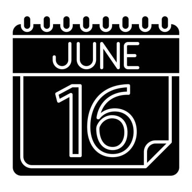 Kişisel ve ticari kullanım için Haziran Simgesi Tasarımı