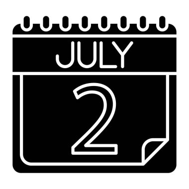 Kişisel ve ticari kullanım için Temmuz Simgesi Tasarımı