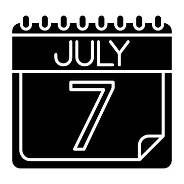 Kişisel ve ticari kullanım için Temmuz Simgesi Tasarımı