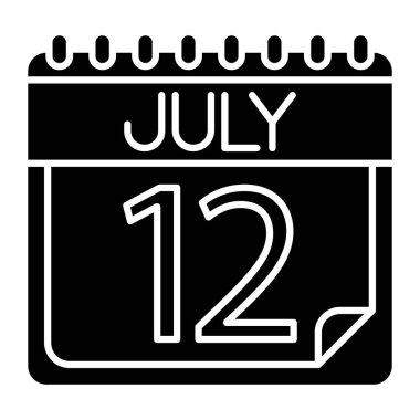 Kişisel ve ticari kullanım için Temmuz Simgesi Tasarımı