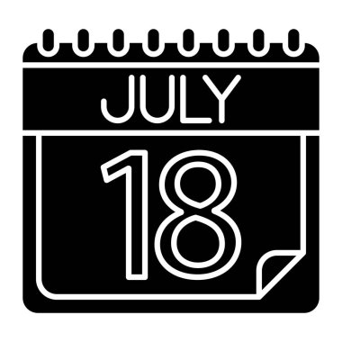 Kişisel ve ticari kullanım için Temmuz Simgesi Tasarımı