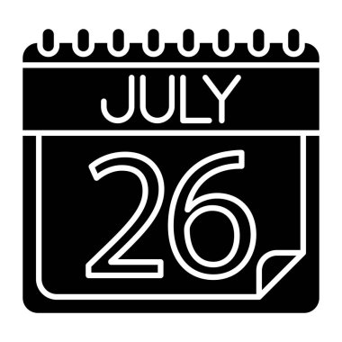 Kişisel ve ticari kullanım için Temmuz Simgesi Tasarımı