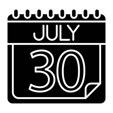 Kişisel ve ticari kullanım için Temmuz Simgesi Tasarımı