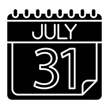 Kişisel ve ticari kullanım için Temmuz Simgesi Tasarımı