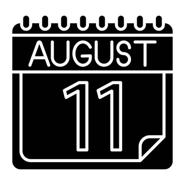 Kişisel ve ticari kullanım için Ağustos Simgesi Tasarımı