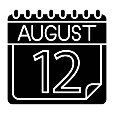 Kişisel ve ticari kullanım için Ağustos Simgesi Tasarımı