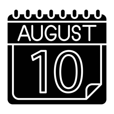 Kişisel ve ticari kullanım için Ağustos Simgesi Tasarımı