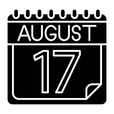 Kişisel ve ticari kullanım için Ağustos Simgesi Tasarımı