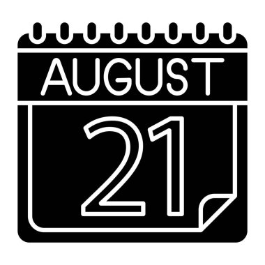 Kişisel ve ticari kullanım için Ağustos Simgesi Tasarımı