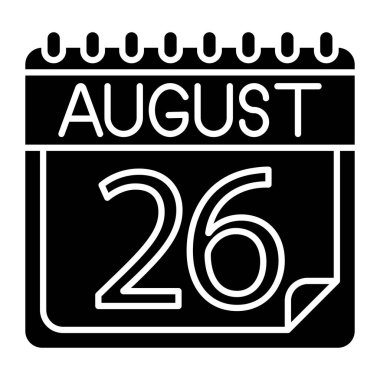 Kişisel ve ticari kullanım için Ağustos Simgesi Tasarımı