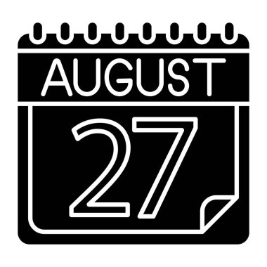 Kişisel ve ticari kullanım için Ağustos Simgesi Tasarımı