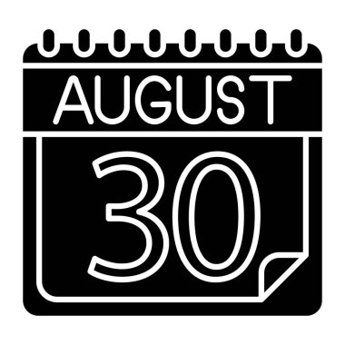 Kişisel ve ticari kullanım için Ağustos Simgesi Tasarımı