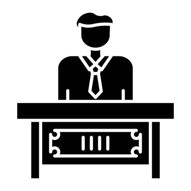 Kişisel ve Ticari Kullanım İçin Resepsiyon Simgesi Tasarımı