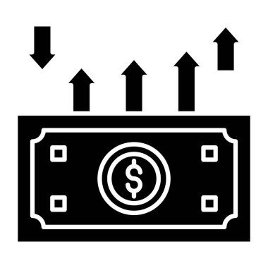 Kişisel ve Ticari Kullanım İçin Nakit Akış Simgesi Tasarımı