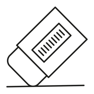 Silgi simgesi Vektör Satır Simgesi Tasarımı