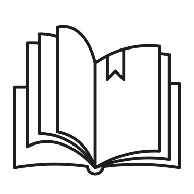 Kitap simgesi Vektör Satırı Simgesi Tasarımı