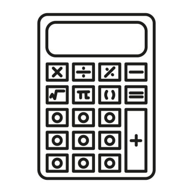 hesap simgesi Vektör Satır Simgesi Tasarımı