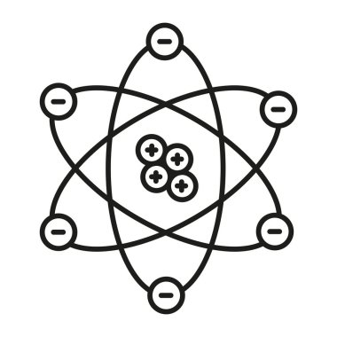 Atom simgesi Vektör Satır Simgesi Tasarımı