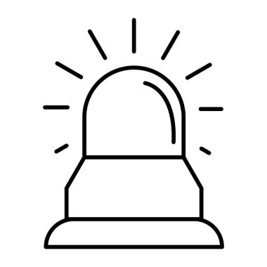 Güvenlik Uyarısı Vektör Satır Simgesi Tasarımı