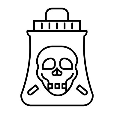 Zehirli Vektör Satır Simgesi Tasarımı