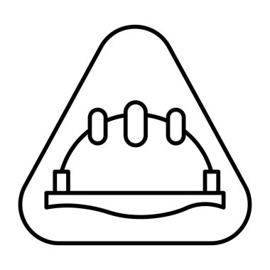 Koruyucu Vites Gerekli Vektör Satır Simgesi Tasarımı