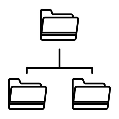 Dizin Yapısı Vektör Satır Simgesi Tasarımı
