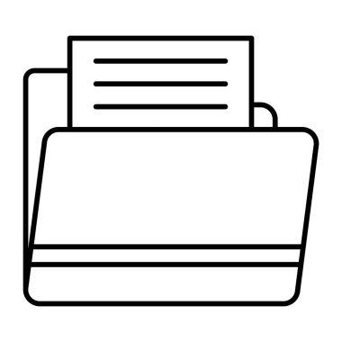 Dizin Vektör Satırı Simgesi Tasarımı Aç