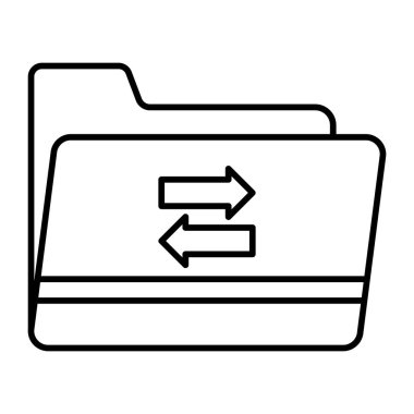 Dizin Paylaşımı Vektör Satırı Simgesi Tasarımı